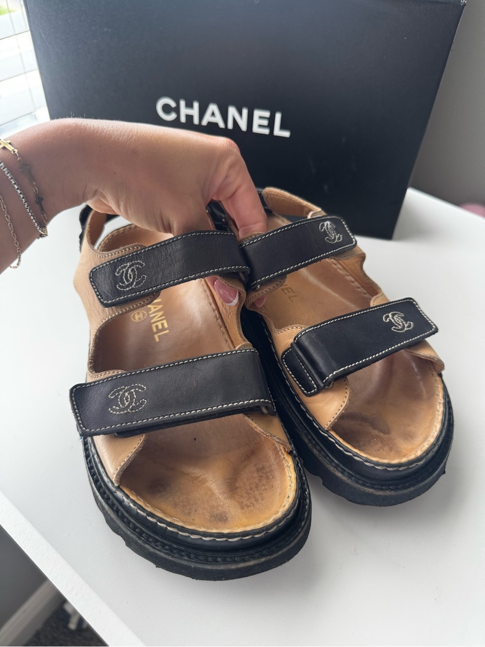 Chanel Velcro Sandals - Picture 7 of 8